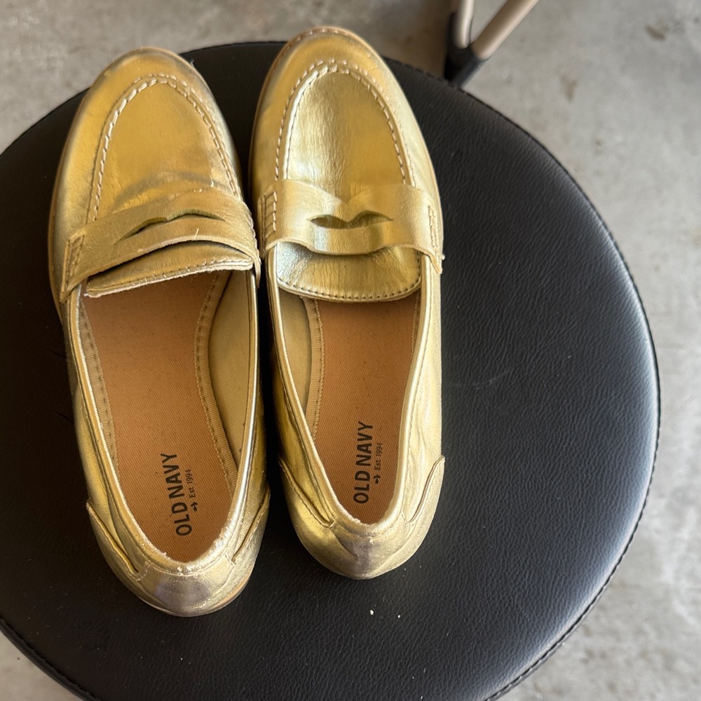 Old Navy Gold Loafers for Women